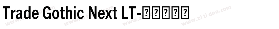 Trade Gothic Next LT字体转换